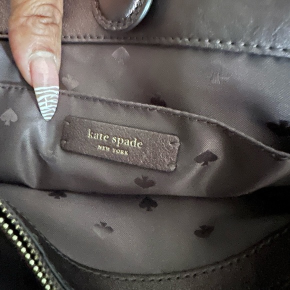 Iridescent Coffee colored Kate Spade handbag. Gently used, no dust-bag. - Picture 4 of 5